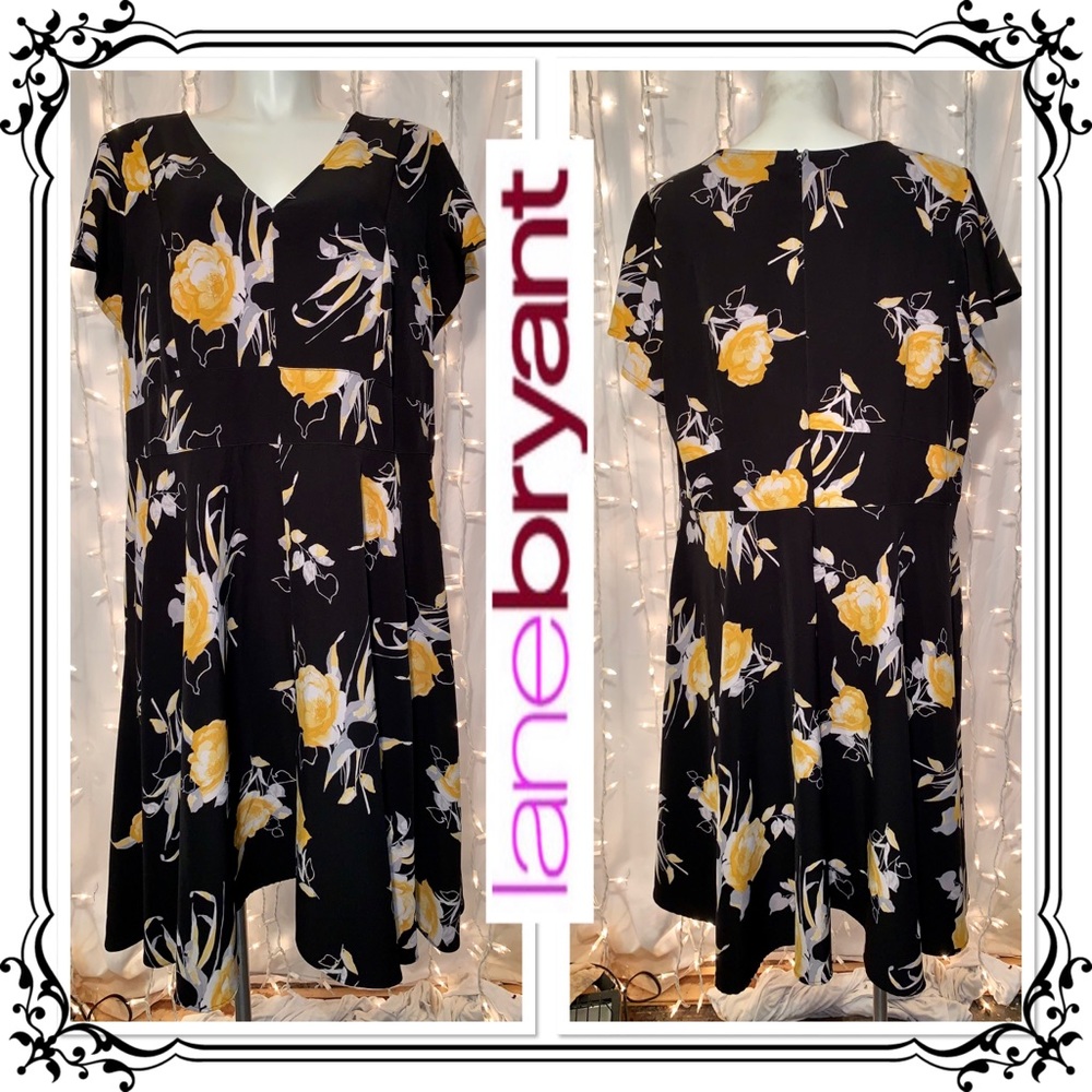 LANE BRYANT ⭐️ Nostalgic Styled Beautiful Feminine Floral Dress